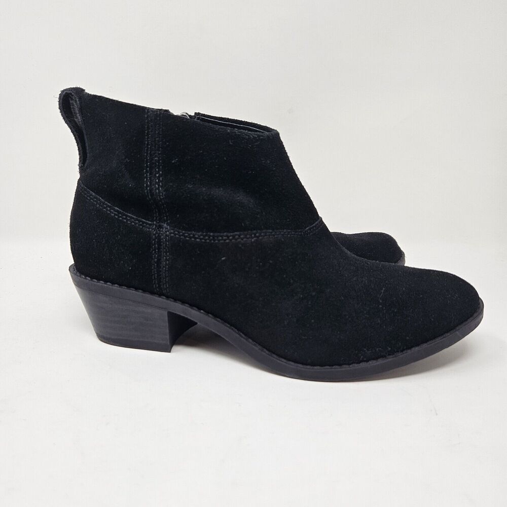Vionic Womens Shoes Size 5 Zadie Zip Up Ankle Boots Booties Black Suede